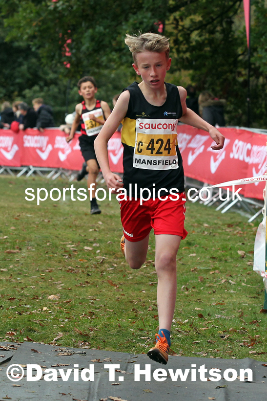 Boys under-13s 2021 National Cross Country Relays, Berry Hill Park, Mansfield. Photo: David T. Hewitson/Sports for All Pics